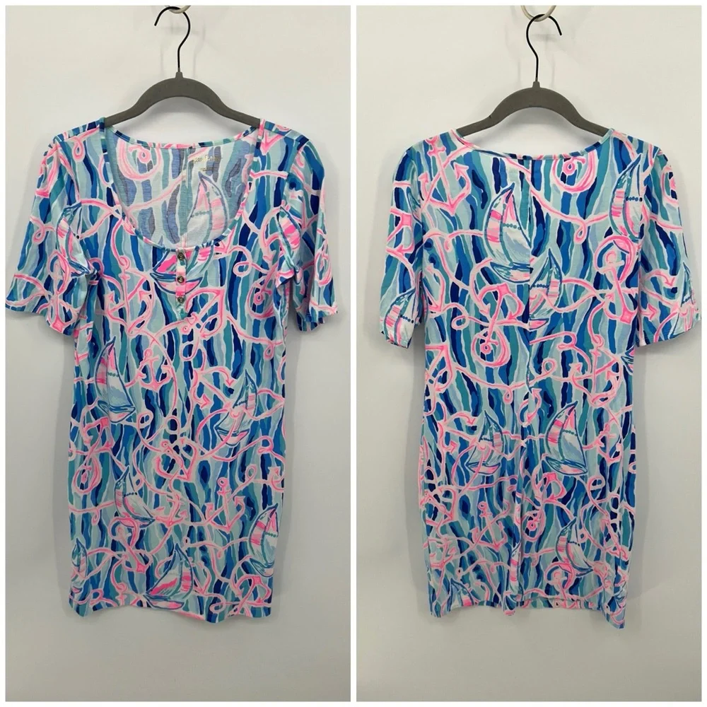 Lilly Pulitzer Gavyn Henley T-shirt dress - Picture 2 of 11